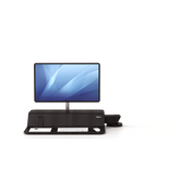 Fellowes Lotus Rt Sit-Stand Workstation - Black / Grey - Al Masam Stationery LLC